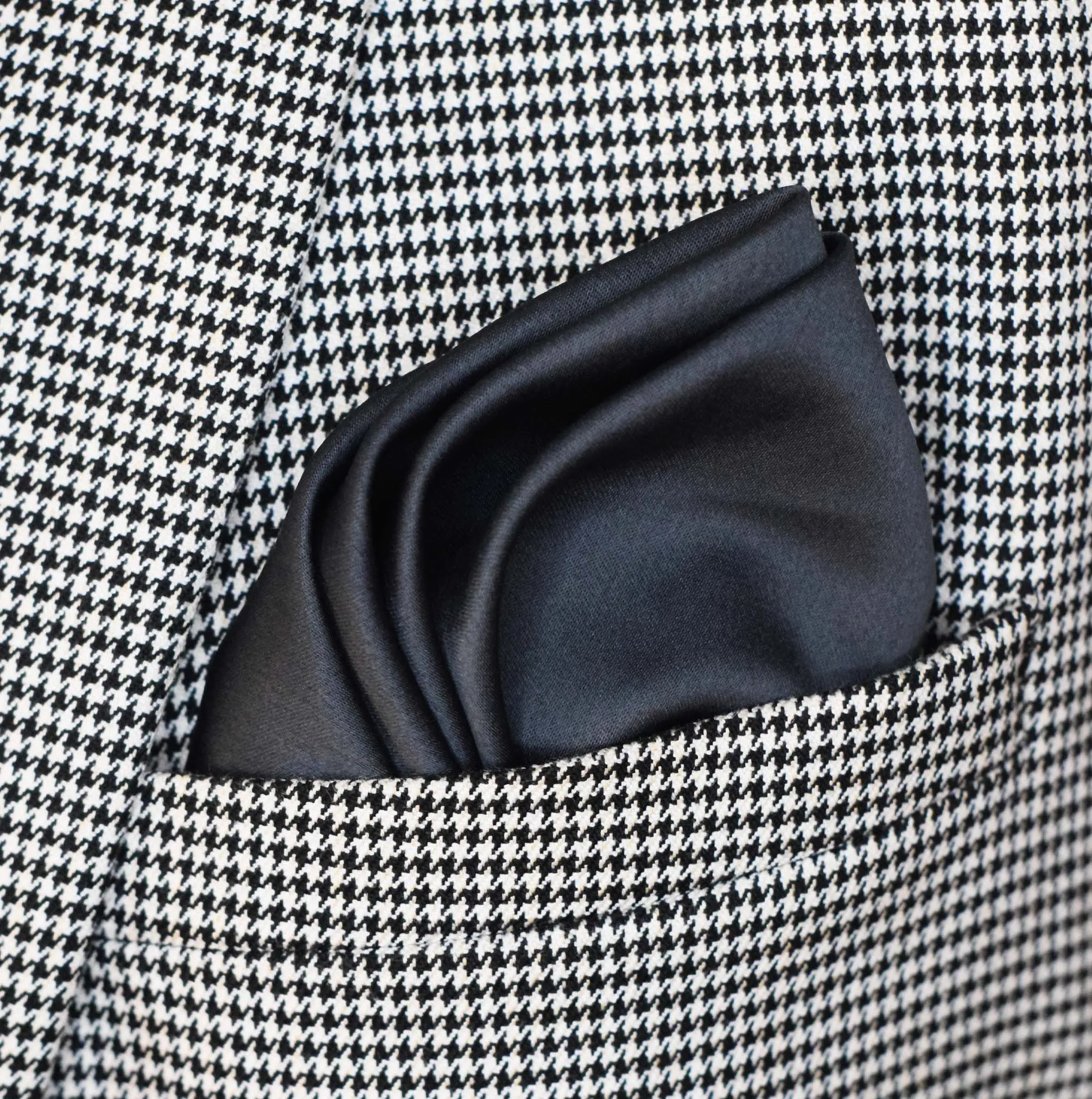 Charcoal Solid - Silk Pocket Squares