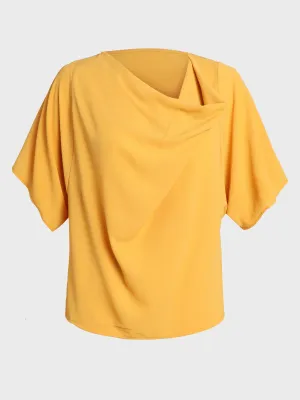 Chic V Neck Chiffon Casual Top