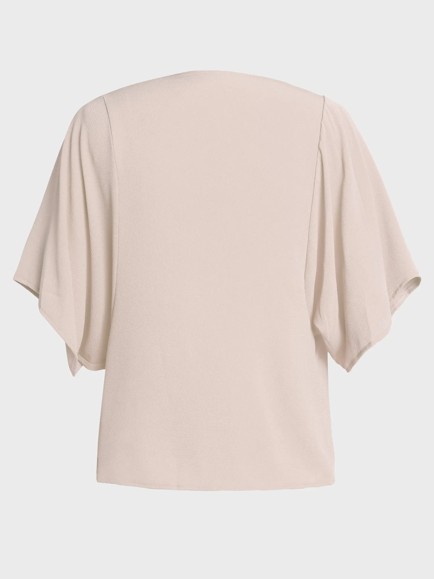 Chic V Neck Chiffon Casual Top