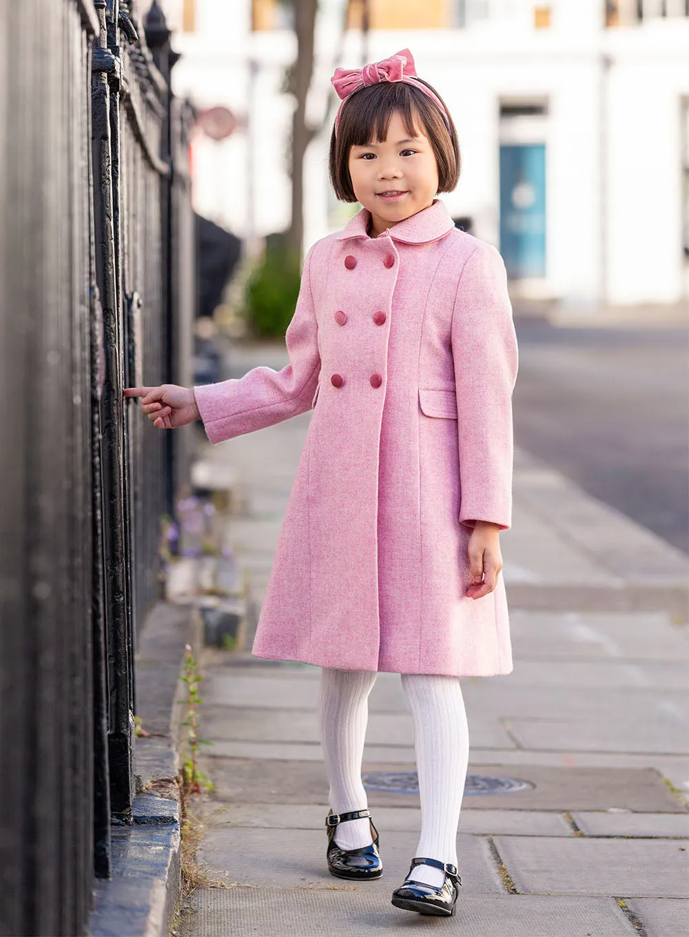 Classic Coat in Pale Pink