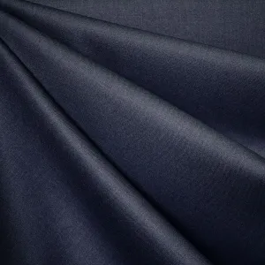 Classic Mid Weight Gabardine Suiting Heather Navy