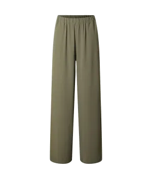 Classic Wide-leg Trousers - Green