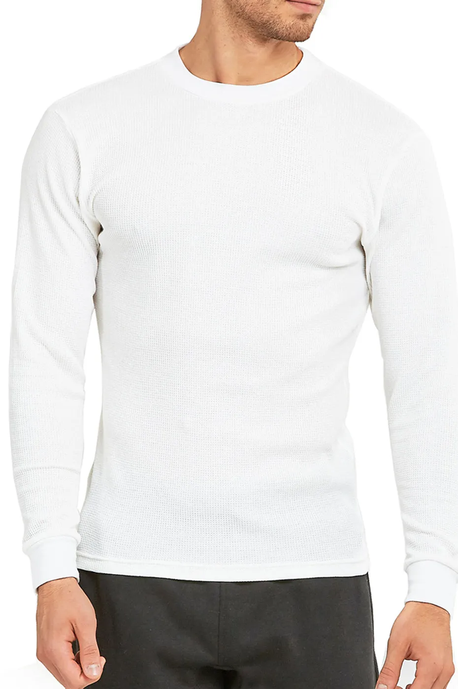 COTTONBELL MEN'S HEAVY THERMAL (KHT001C_WHITE)