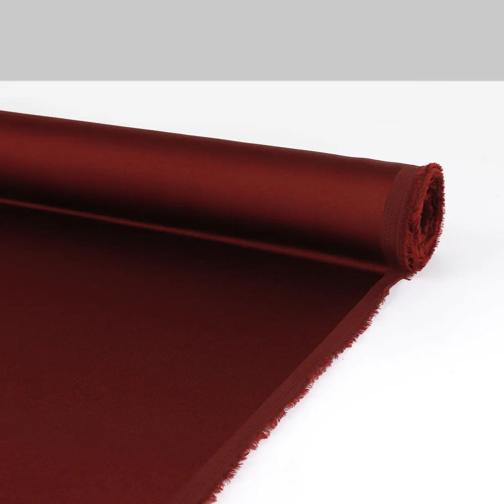 Crepe Back Satin - Maroon