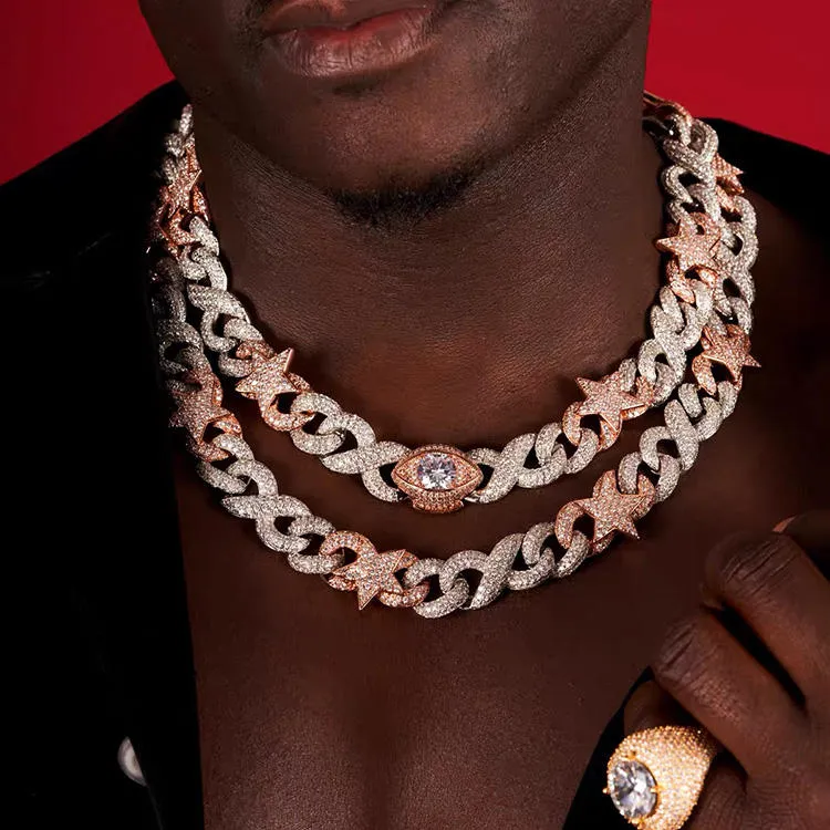 Cuban Chain Necklace and Bracelet