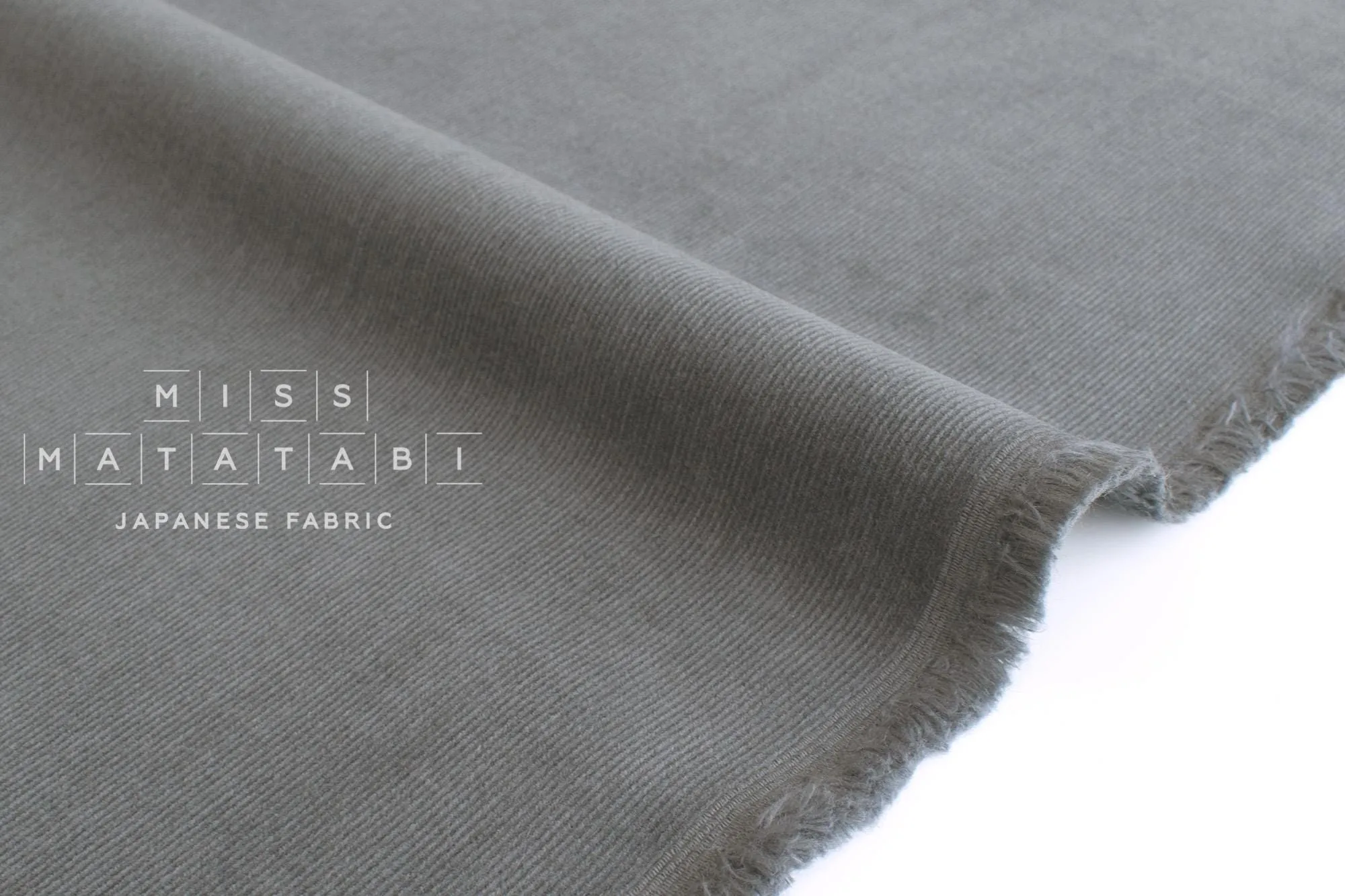 DEADSTOCK Wool Blend Stretch Corduroy - charcoal grey