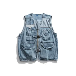 Denim Pocket Vest