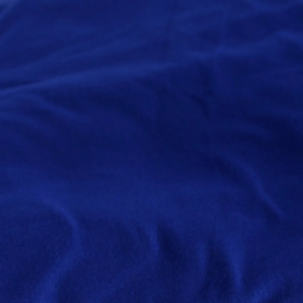 End of Bolt: 3-5/8th yards of Double Brushed Poly Spandex Royal Blue Solid Knit -remnant