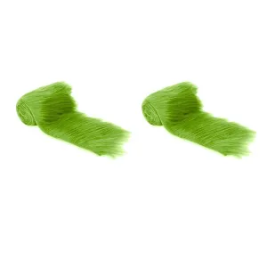 FabricLA Mohair Shaggy Faux Fur Fabric - Pre Cut Strips | Trim Ribbon | DIY Craft, Hobby, Costume, Decoration - Pack of 2