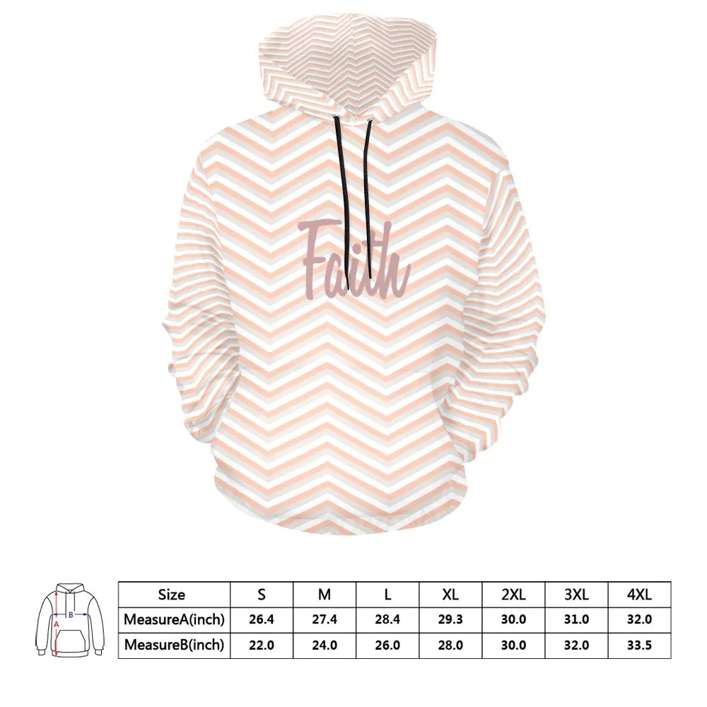 Faith Zig Zag Christian Hoodie