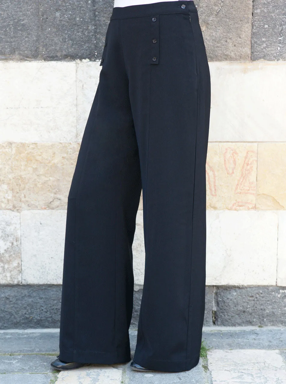 Faux Pocket Trousers