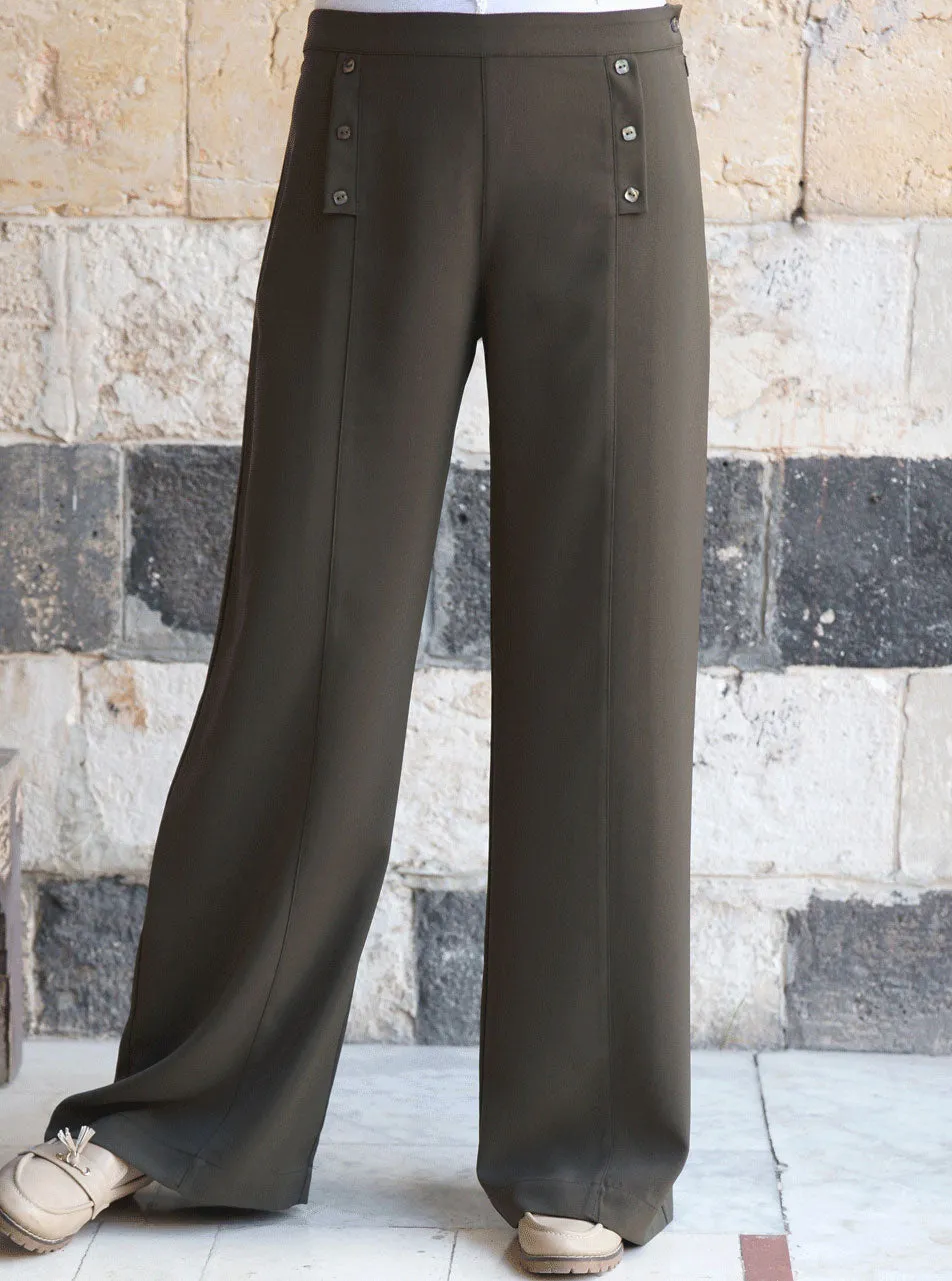 Faux Pocket Trousers