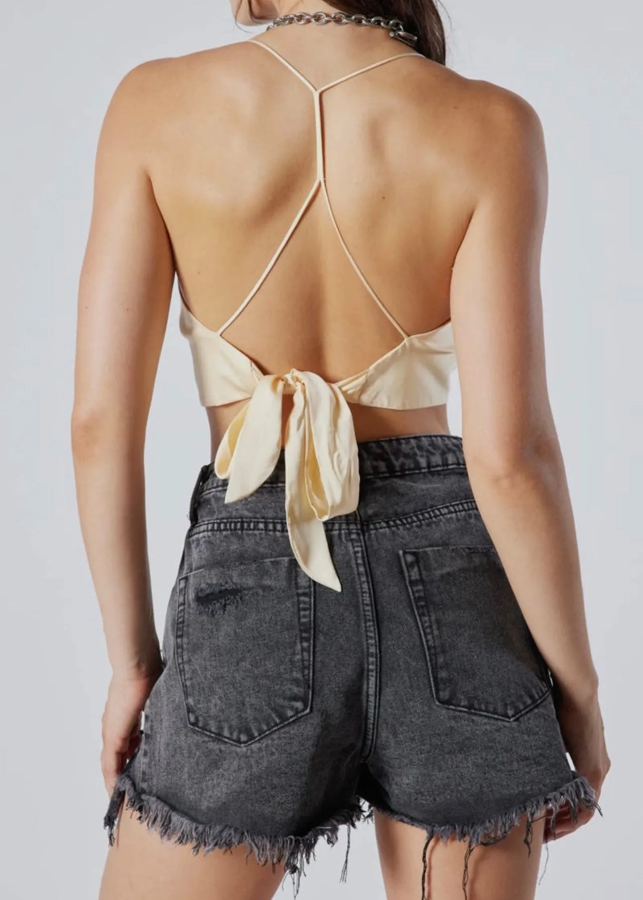 Feelin’ Cheeky Destroyed High Rise Denim Shorts