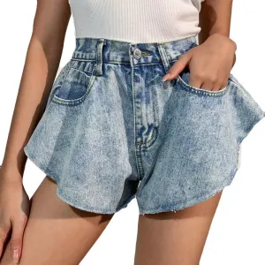 Flutter Denim Shorts