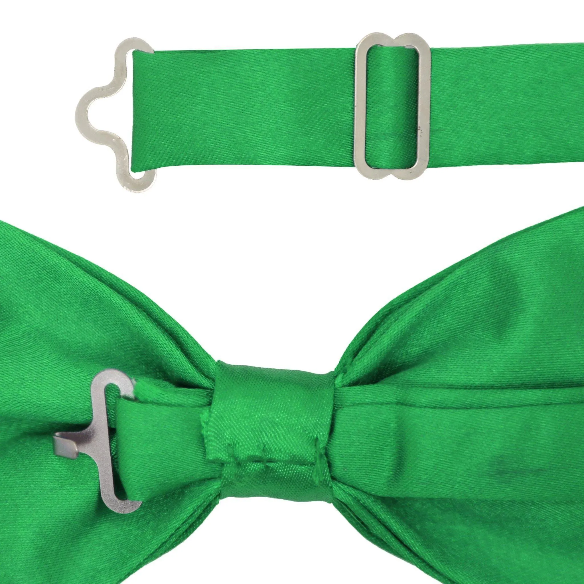 Gia Green Satin Adjustable Bowtie