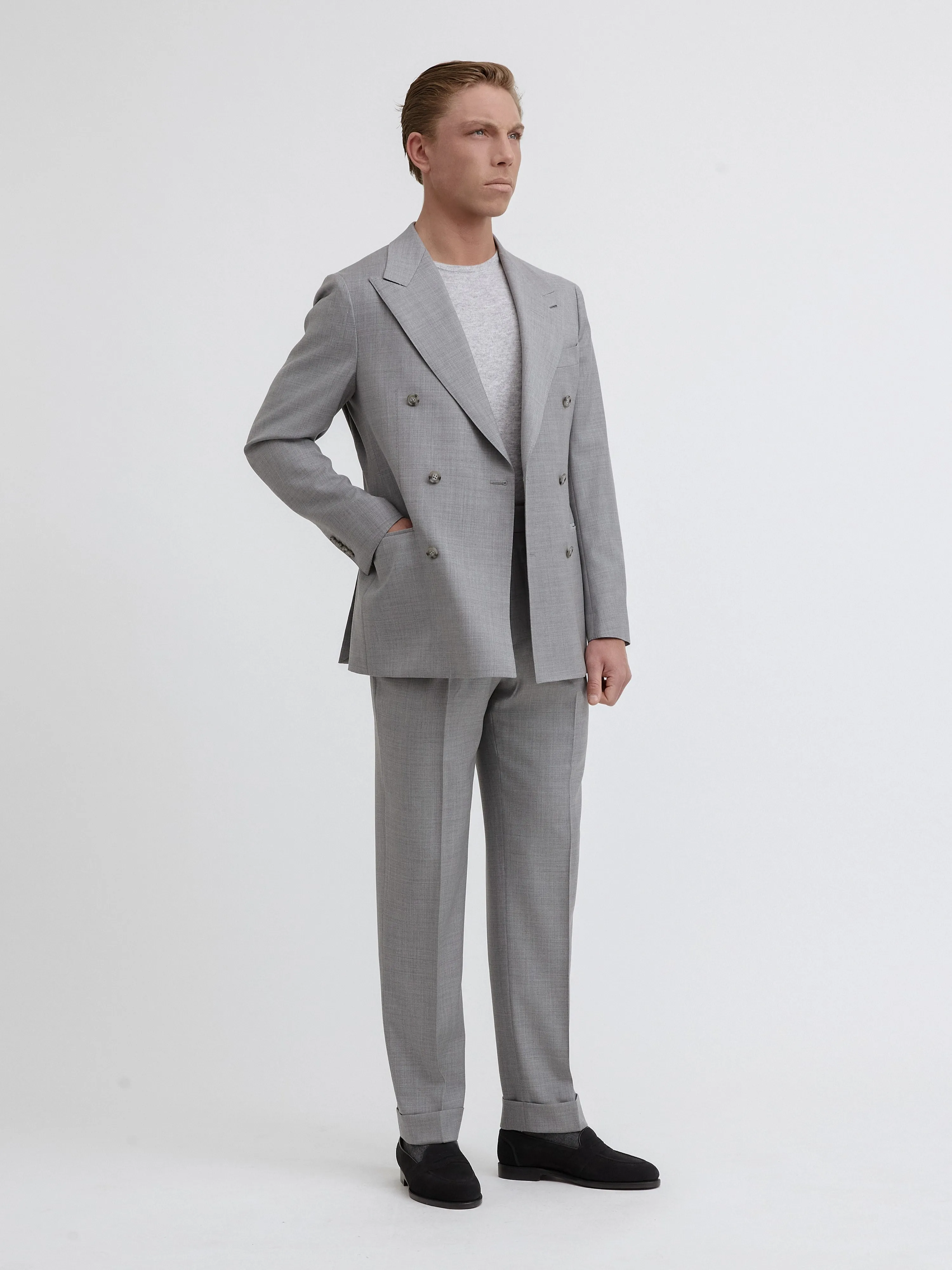 Grey S130 Wool Suit