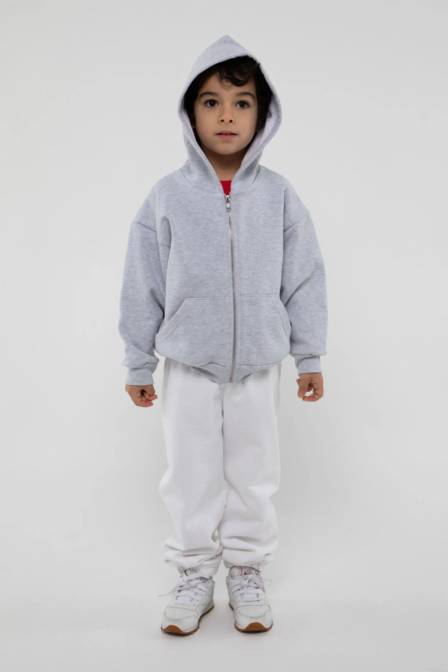 HF-110 - Kids 14oz Heavy Fleece Zip-Up Hoodie