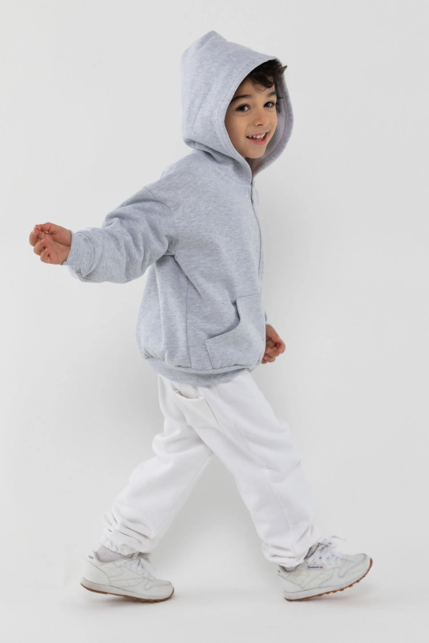 HF-110 - Kids 14oz Heavy Fleece Zip-Up Hoodie