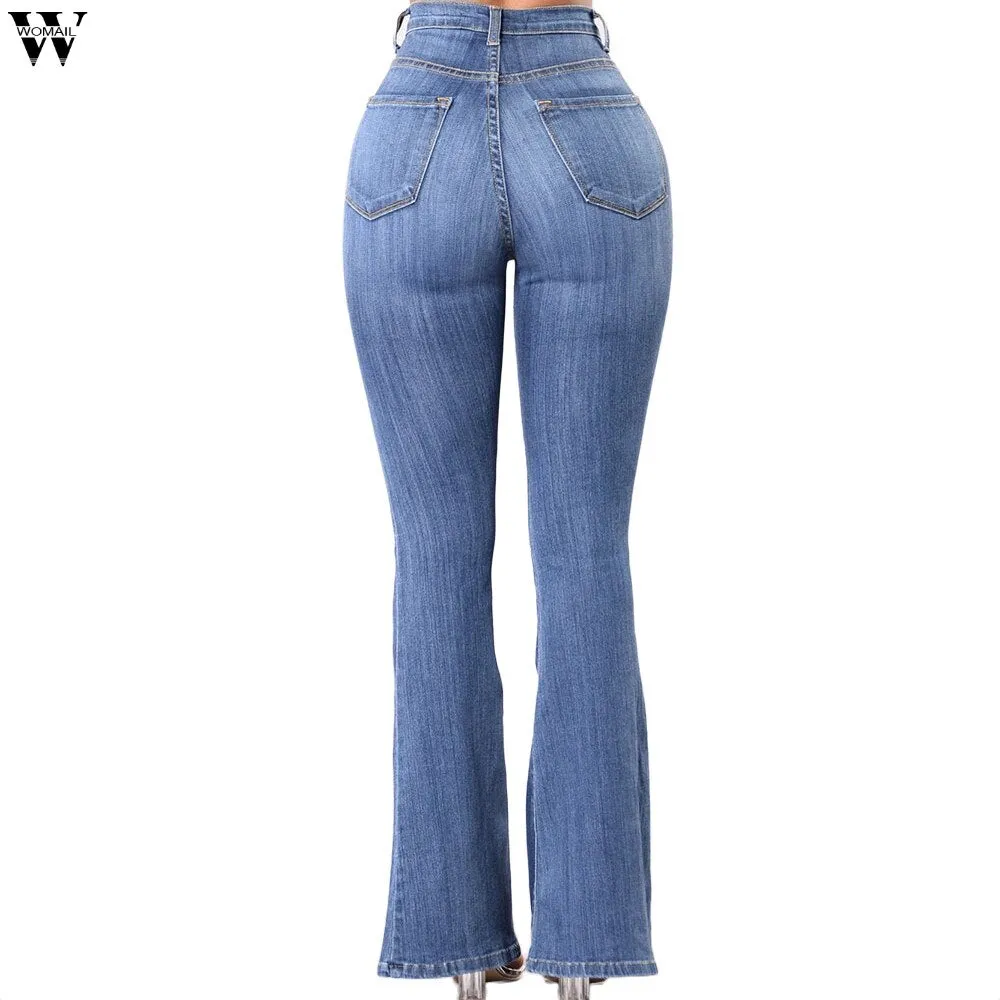 High Waisted Skinny Denim Jeans Pants