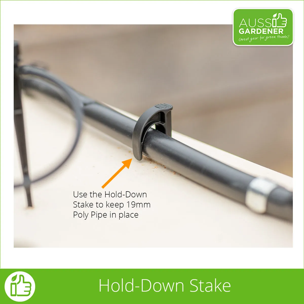 Hold-Down Stake for 19mm poly pipe