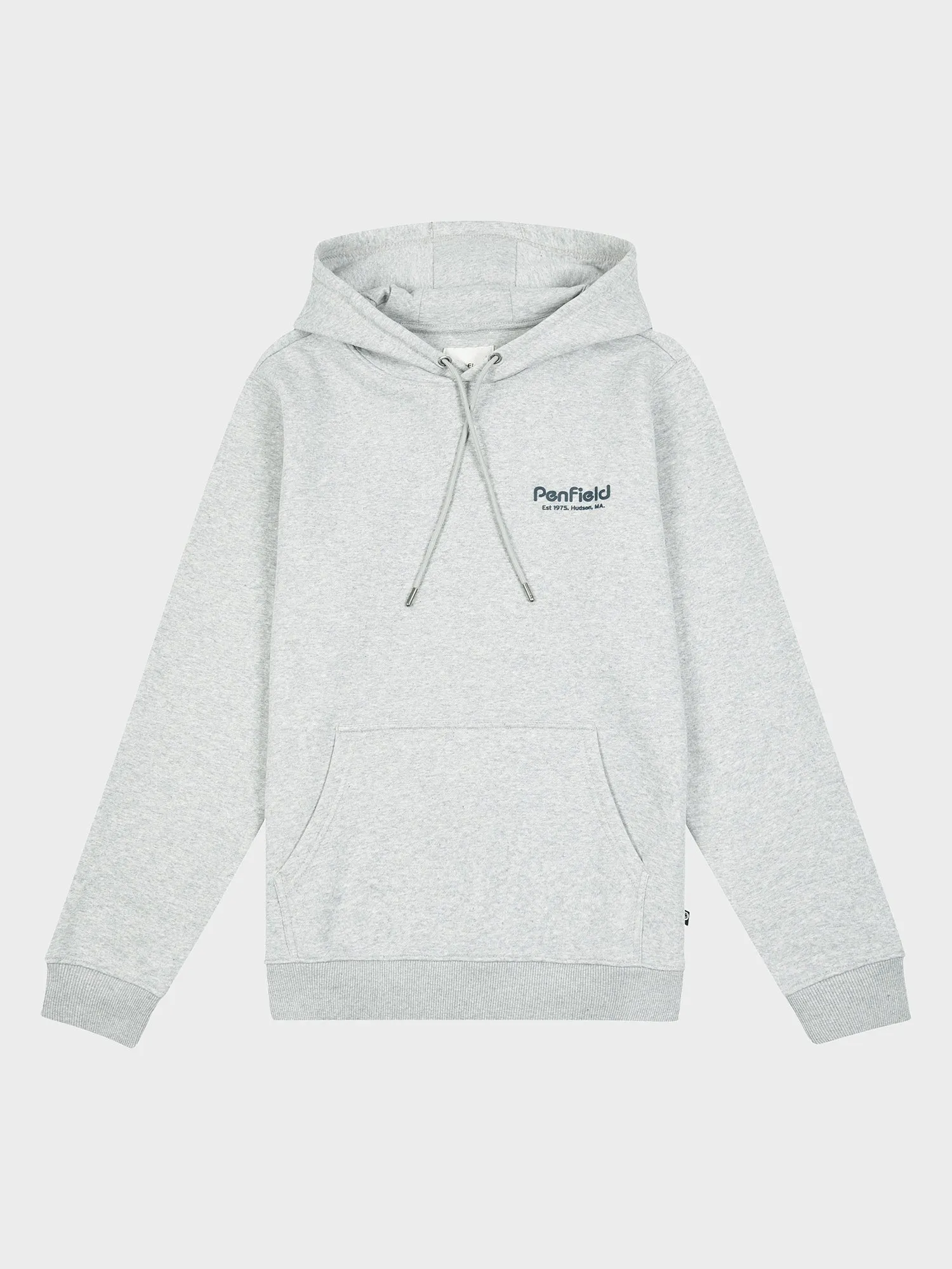 Hudson Script Hoodie in Vintage Grey Heather