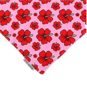 Jibara Amapola Floral Reversible Dog Bandana | Perrandeo Jibaro Pawtriotico