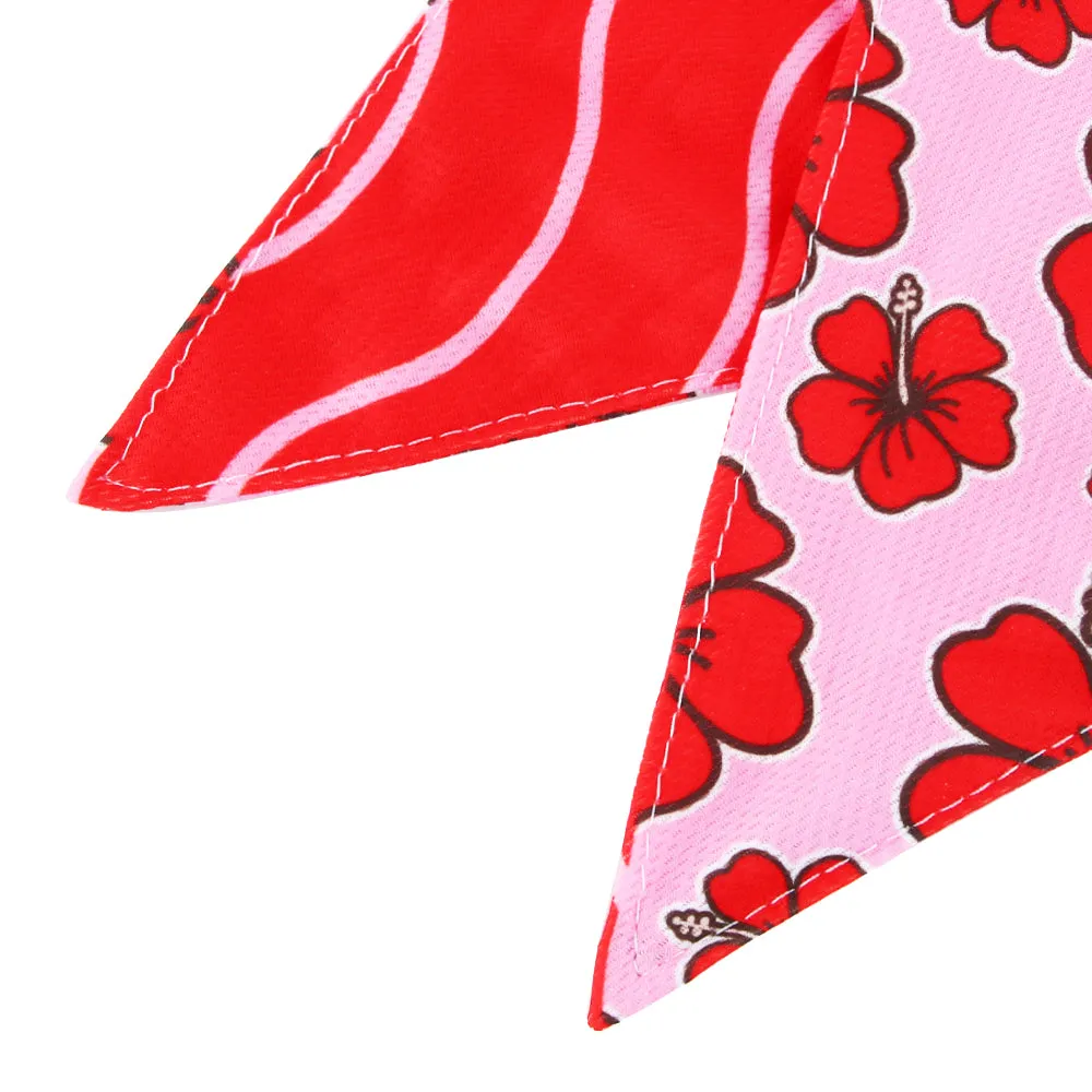 Jibara Amapola Floral Reversible Dog Bandana | Perrandeo Jibaro Pawtriotico