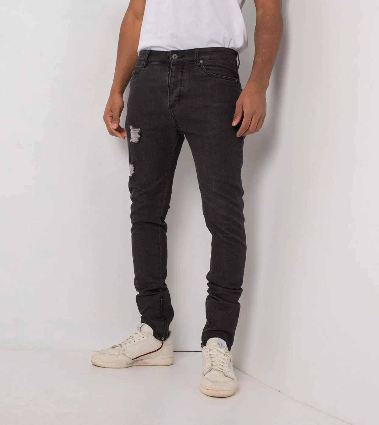 Joe Blow Zip Denim Milled Black