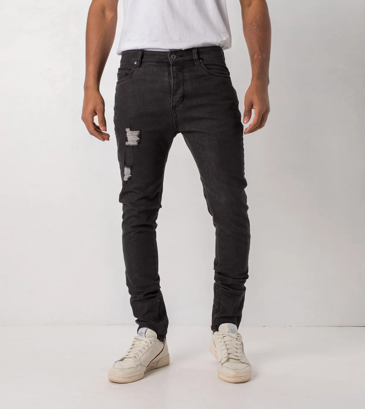 Joe Blow Zip Denim Milled Black