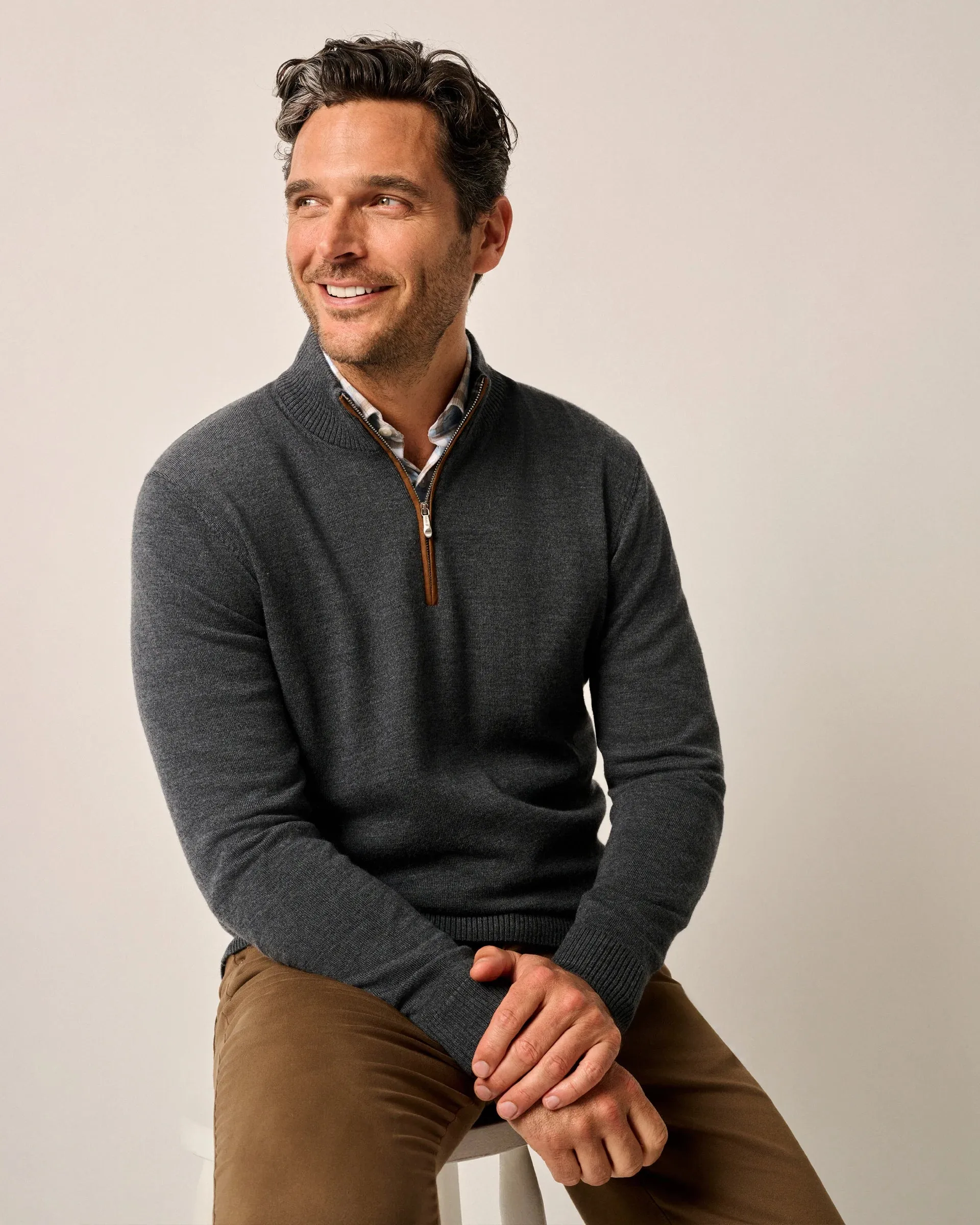 Johnnie-O Raynor Merino 1/4 Zip Sweater