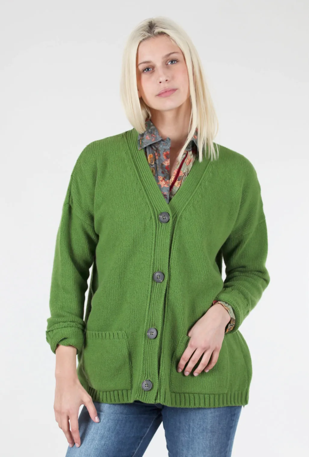 Kora Boyfriend Cardigan, Pistachio