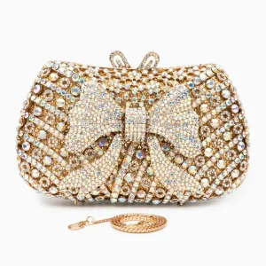 Lauren Diamonds Bow Clutch Bag