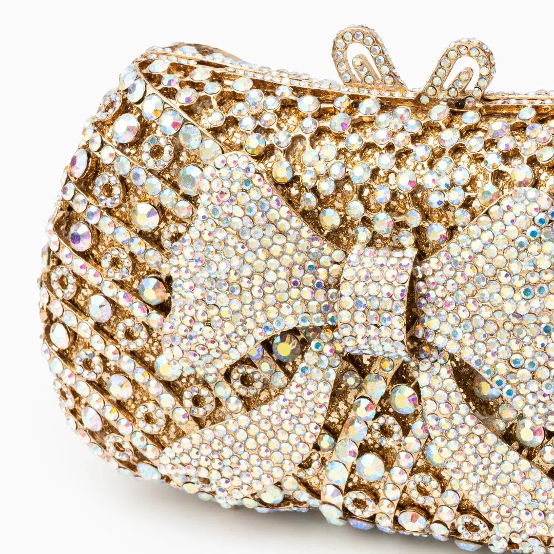 Lauren Diamonds Bow Clutch Bag