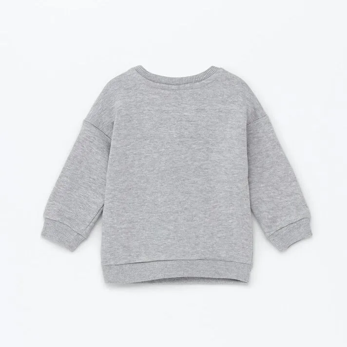 LFT - Kids 'Grey' Printed Fleece Sweatshirt LFT621