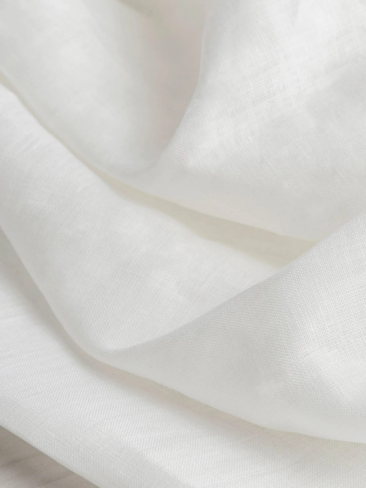 Premium Lightweight White European Linen