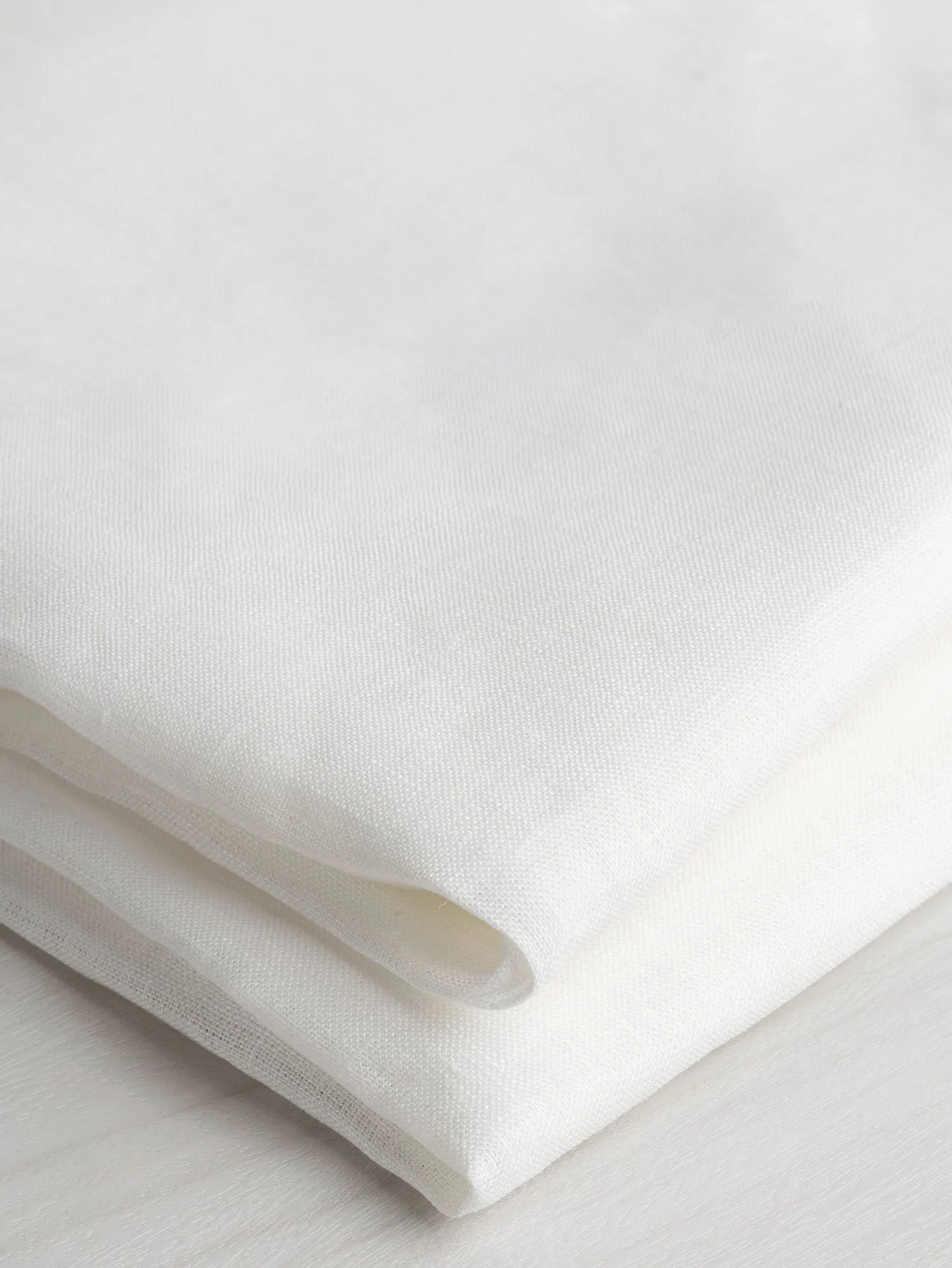 Premium Lightweight White European Linen