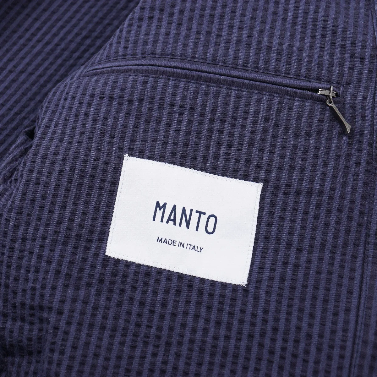 Manto Seersucker Cotton Outerwear Blazer