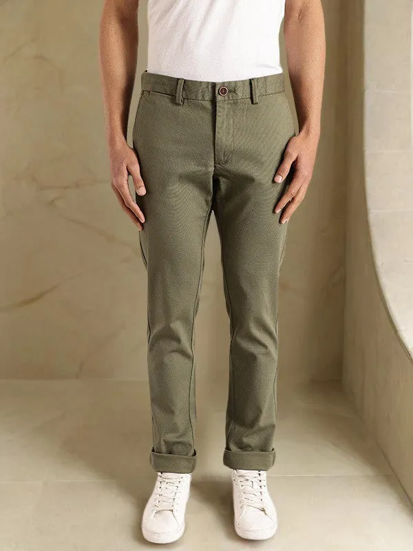 Men Brooklyn Fit Cotton Stretch Trouser