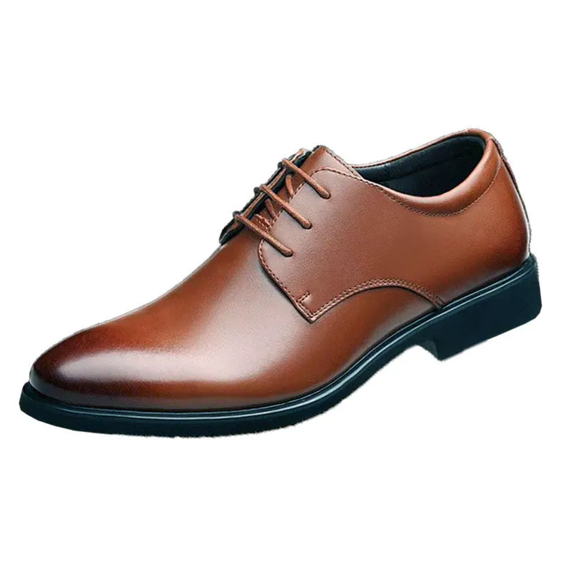 Men Leather Shoes Casual Top Quality Oxfords Men Genuine Leather Dress Shoes Business Formal Shoes