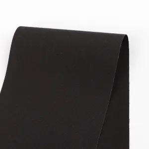 Midweight Fine Cotton Twill - Black (remnant)