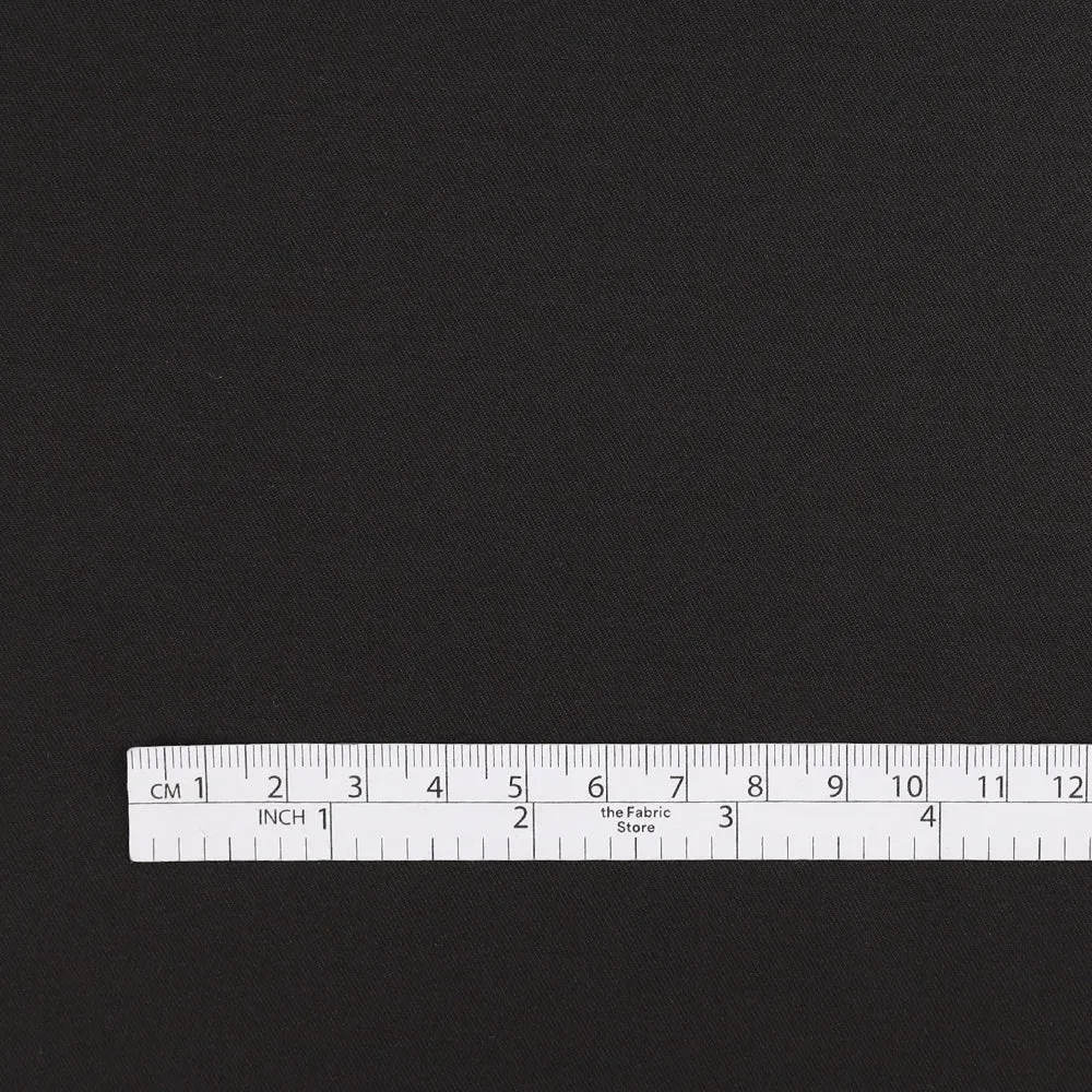 Midweight Fine Cotton Twill - Black (remnant)