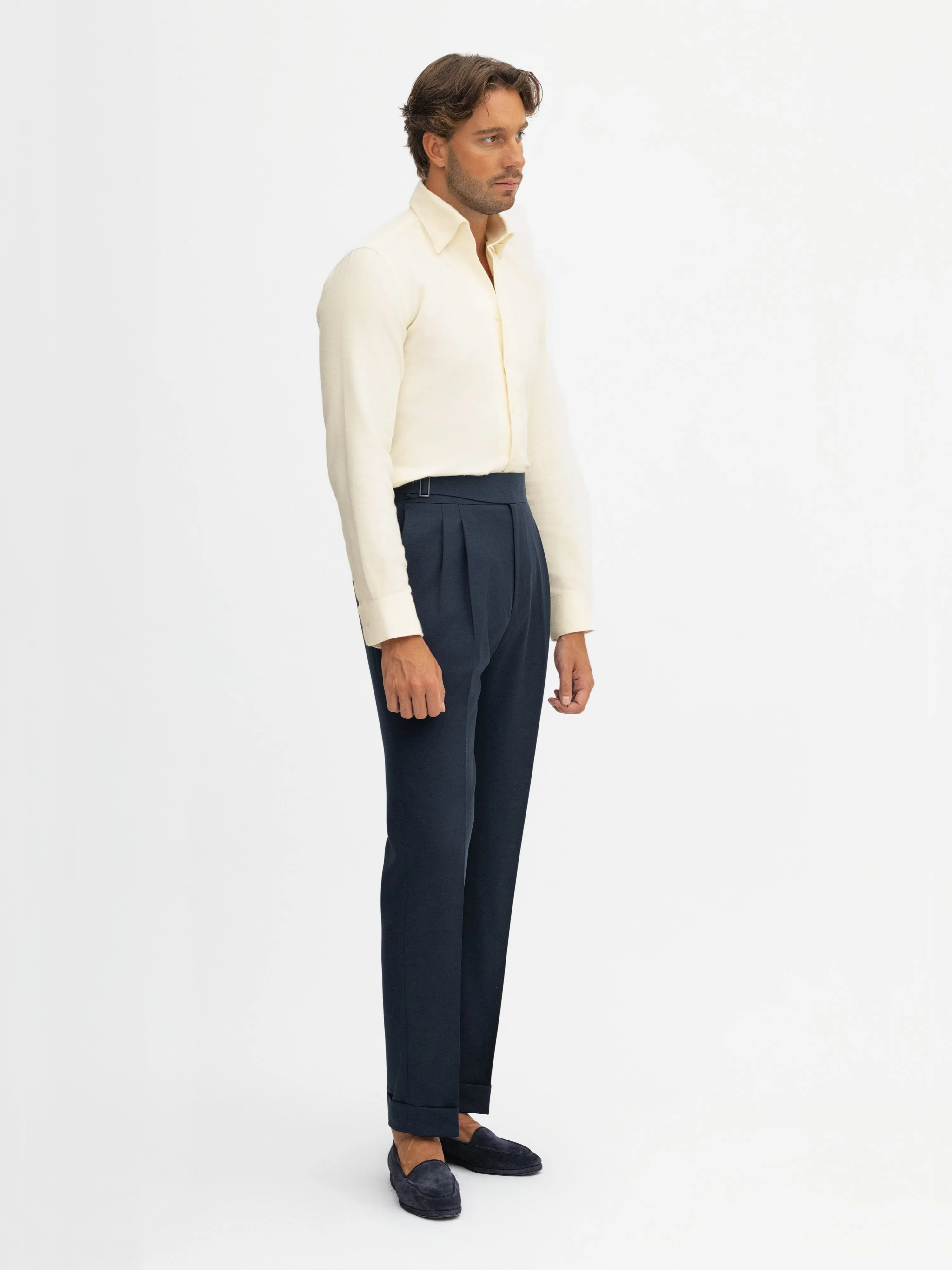 Navy S130 Wool Gurkha Trousers