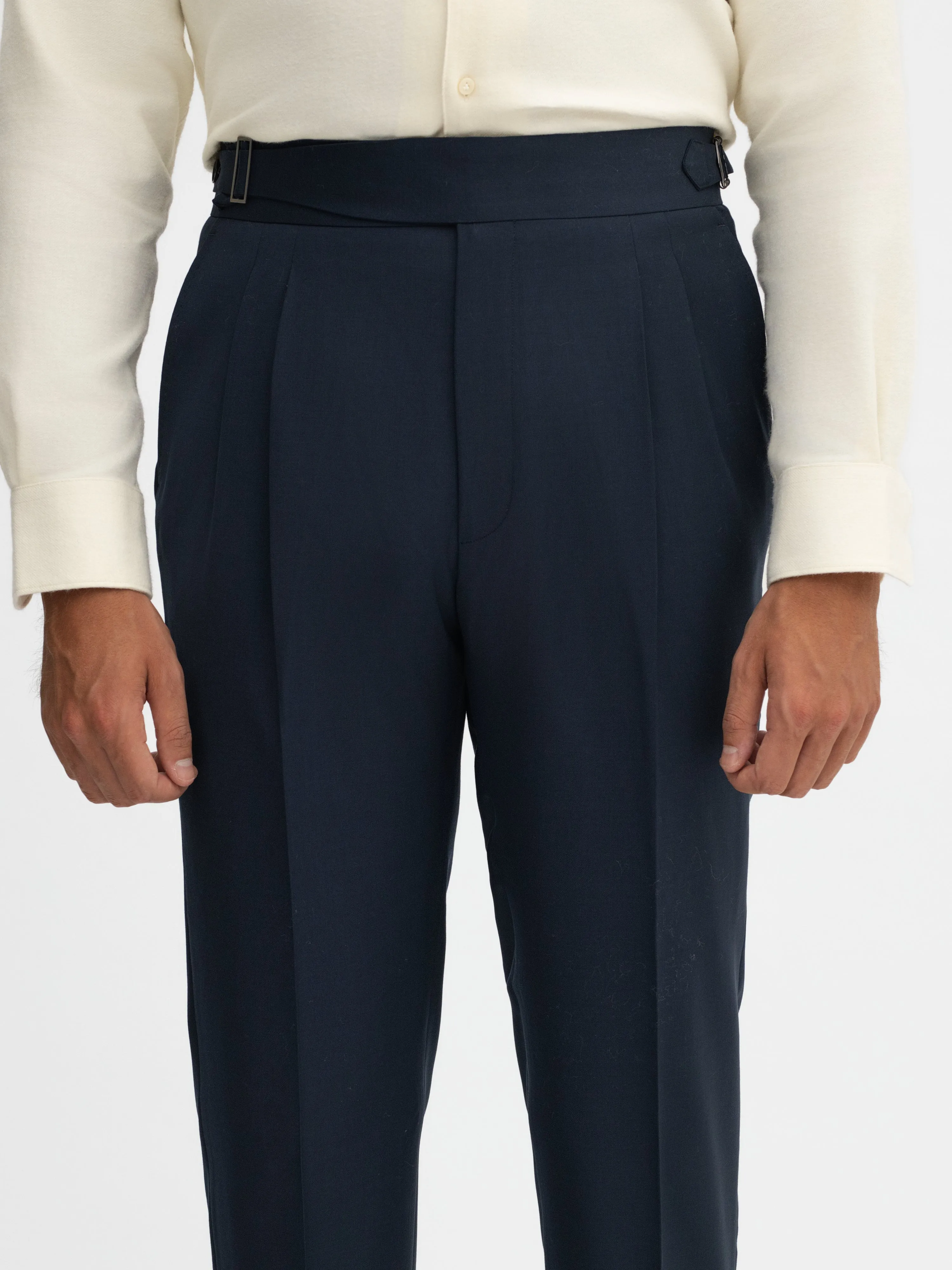 Navy S130 Wool Gurkha Trousers