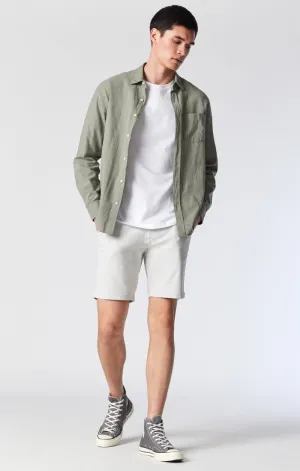 NOAH SHORTS IN OYSTER MUSHROOM TWILL