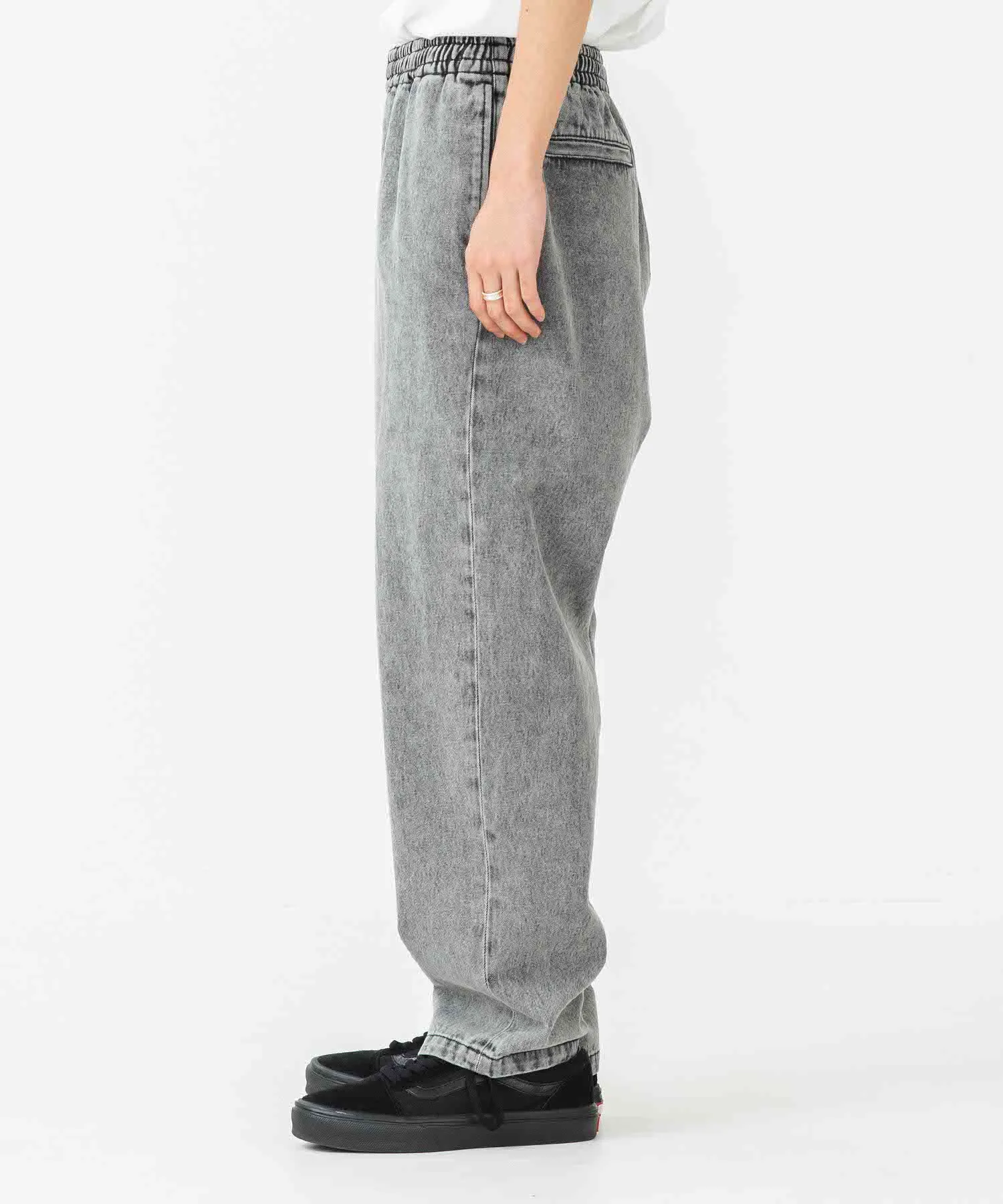 OVERDYED DENIM EASY PANTS