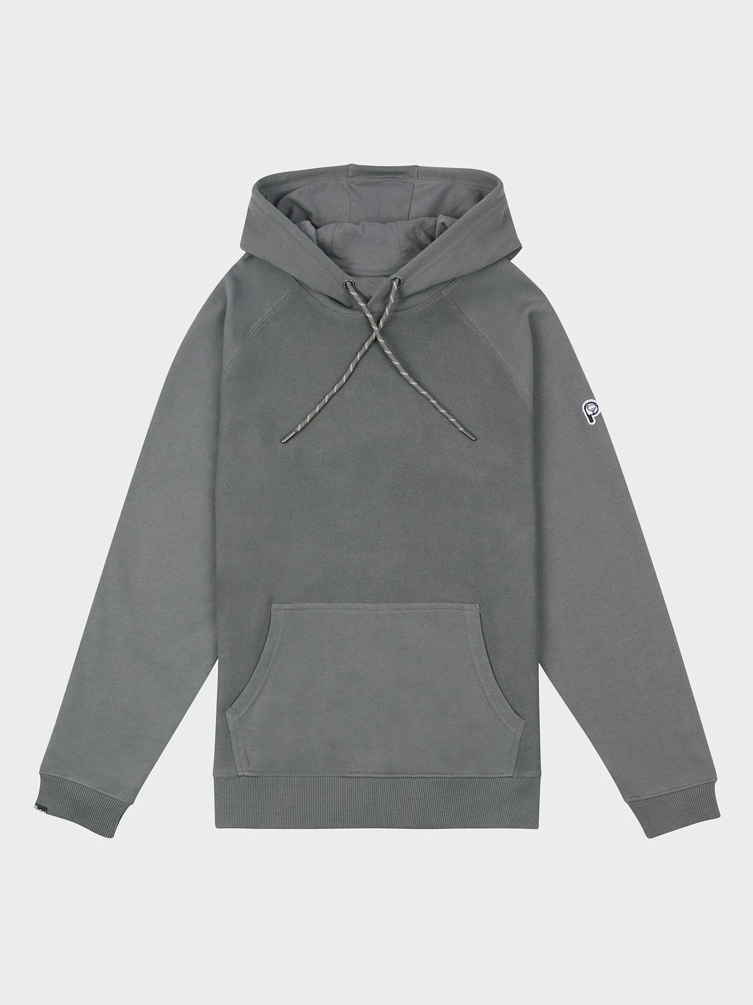 P Bear Reverse Loopback Hoodie in Castlerock