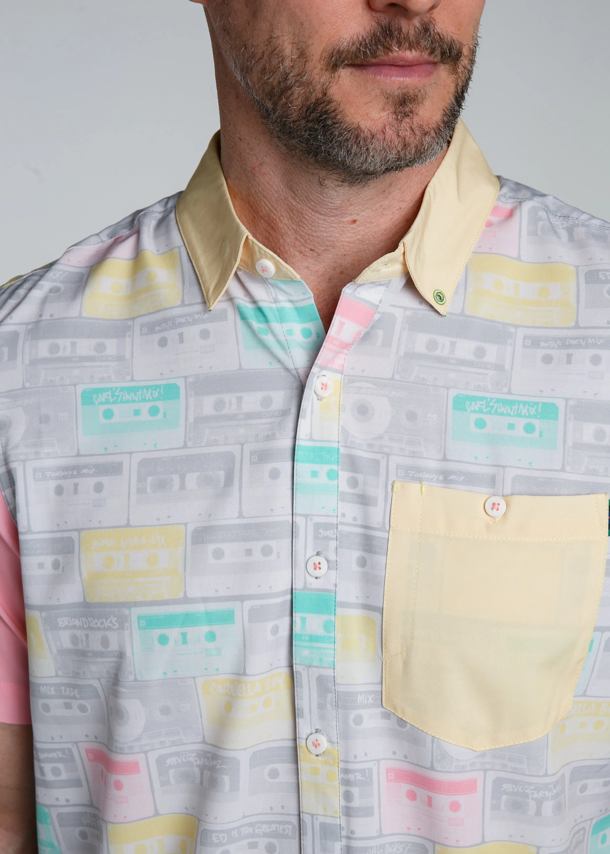 Party Mix Men's Button Down | Multi