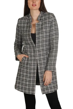 Plaid Tweed Coat