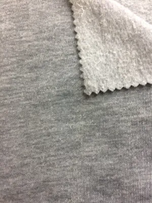 POLY COTTON 3END FLEECE H.GREY 240 GSM