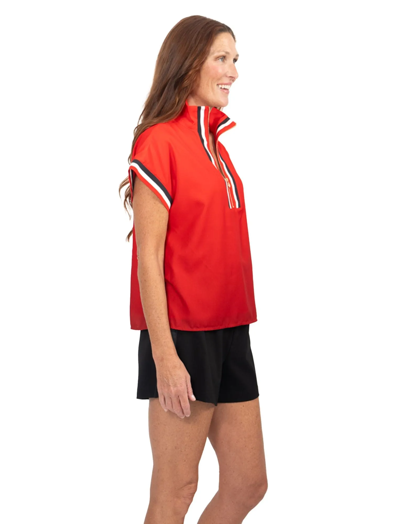 Poppy Pullover | Red Varsity